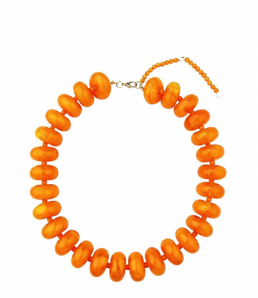 NEW GEMELLI the newport necklace in orange